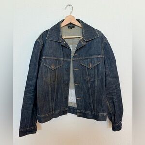 A.P.C. Denim Selvage Jacket Size Small, As Is
